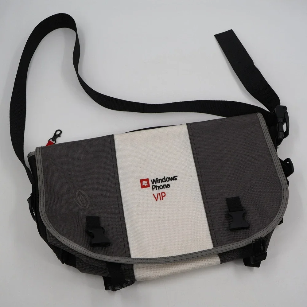 Timbuk2 Messenger Bag Large Grey Windows Phone VIP Tech Promo USA Made